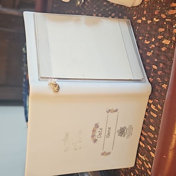 2 pce Set '95 '97 Precious Moments Confirmation Gift Jesus Frame and Figurine - Picture 8 of 14